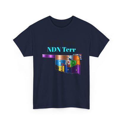 NDN Terr Oklahoma Map Tee — Native Pride Graphic T-Shirt with Arrows
