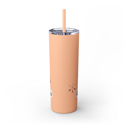 Pawnee Skinny Tumbler — Red Wolf Logo 20oz Insulated Tumbler with Straw