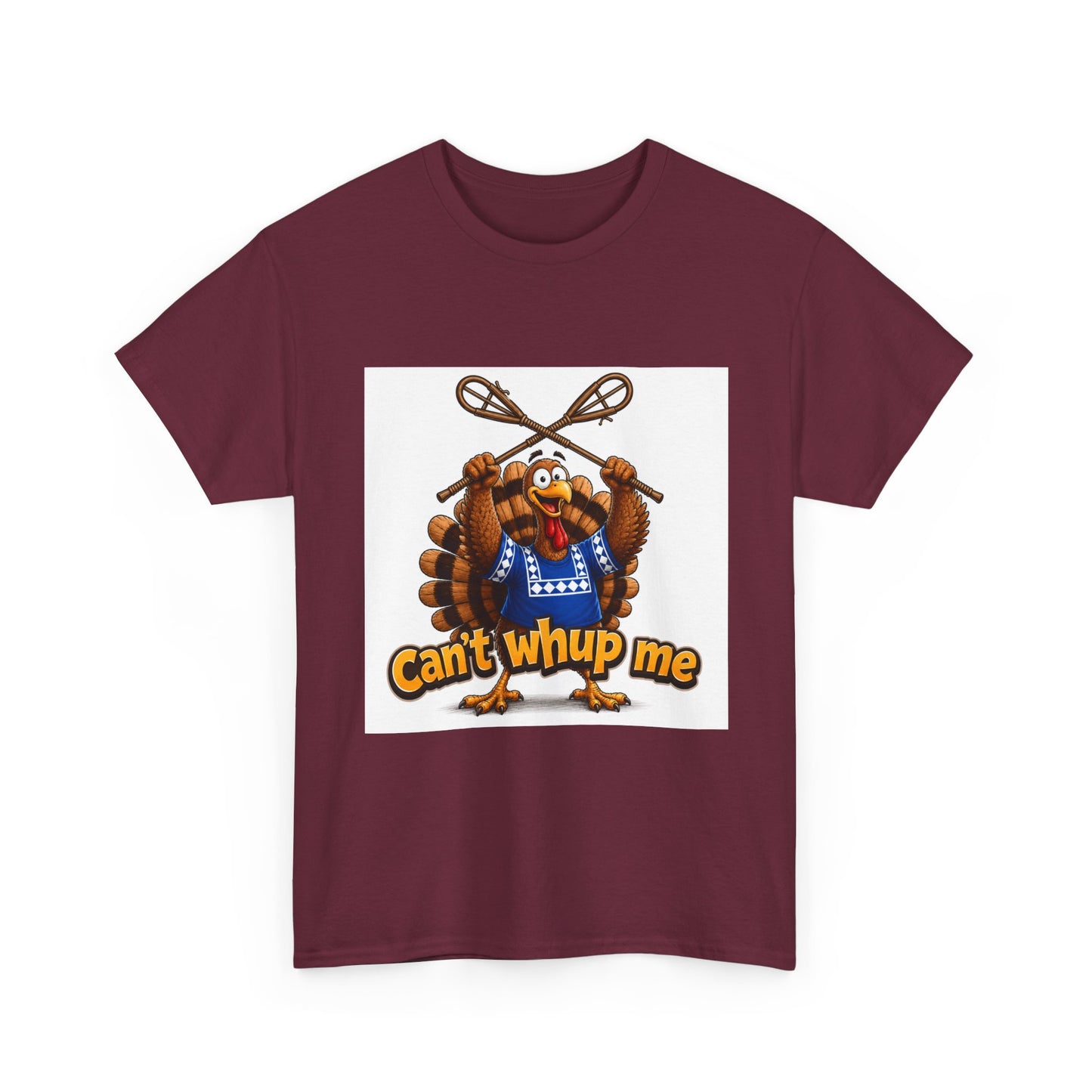 Turkey Mascot Tee — 'Can't Whup Me' Funny Thanksgiving T‑Shirt