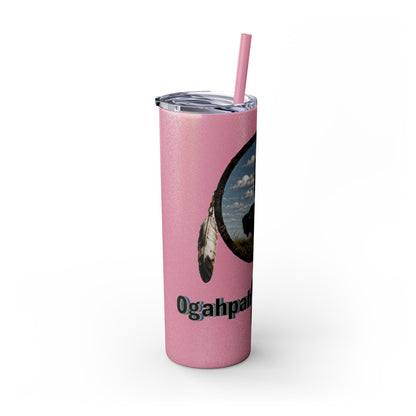 Quapaw Buffalo Skinny Tumbler 20oz — Ogahpahka Design