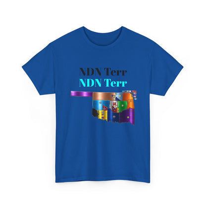 NDN Terr Oklahoma Map Tee — Native Pride Graphic T-Shirt with Arrows