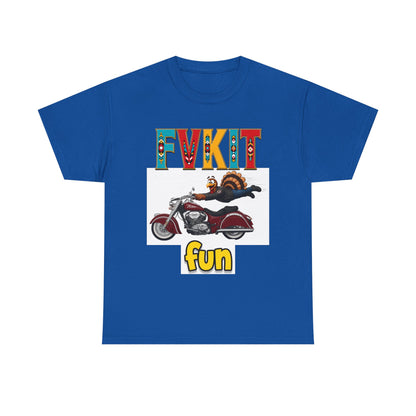 Turkey Motorcycle  Graphic Tee — Retro Rider Humor T-Shirt