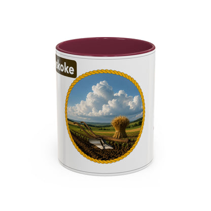 Muscogee Scenic Harvest Coffee Mug – Rustic Countryside Landscape 11oz/15oz