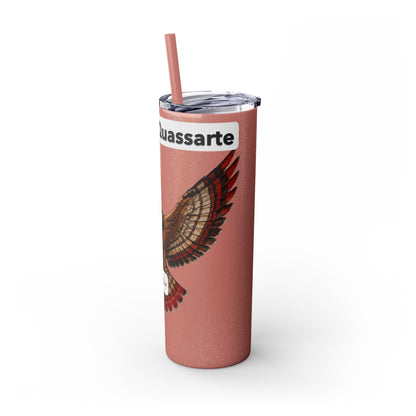 AQ Skinny Tumbler with Straw, 20oz