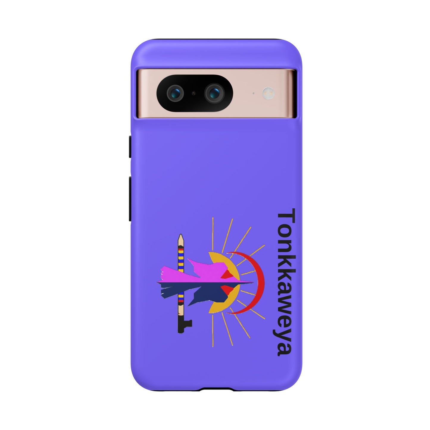 Tonkawa Phone Case — Tonkkaweya Sunrise Design (Protective Purple Hard Shell)