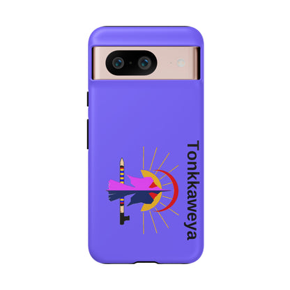 Tonkawa Phone Case — Tonkkaweya Sunrise Design (Protective Purple Hard Shell)