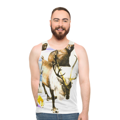 Wildlife Collage Tank Top — Vintage Arctic Animals Print