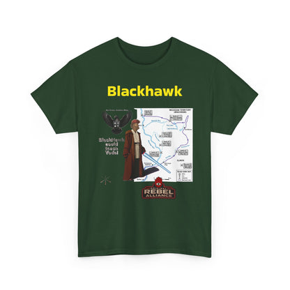 Blackhawk Rebel Trail Vintage Map Graphic T-Shirt