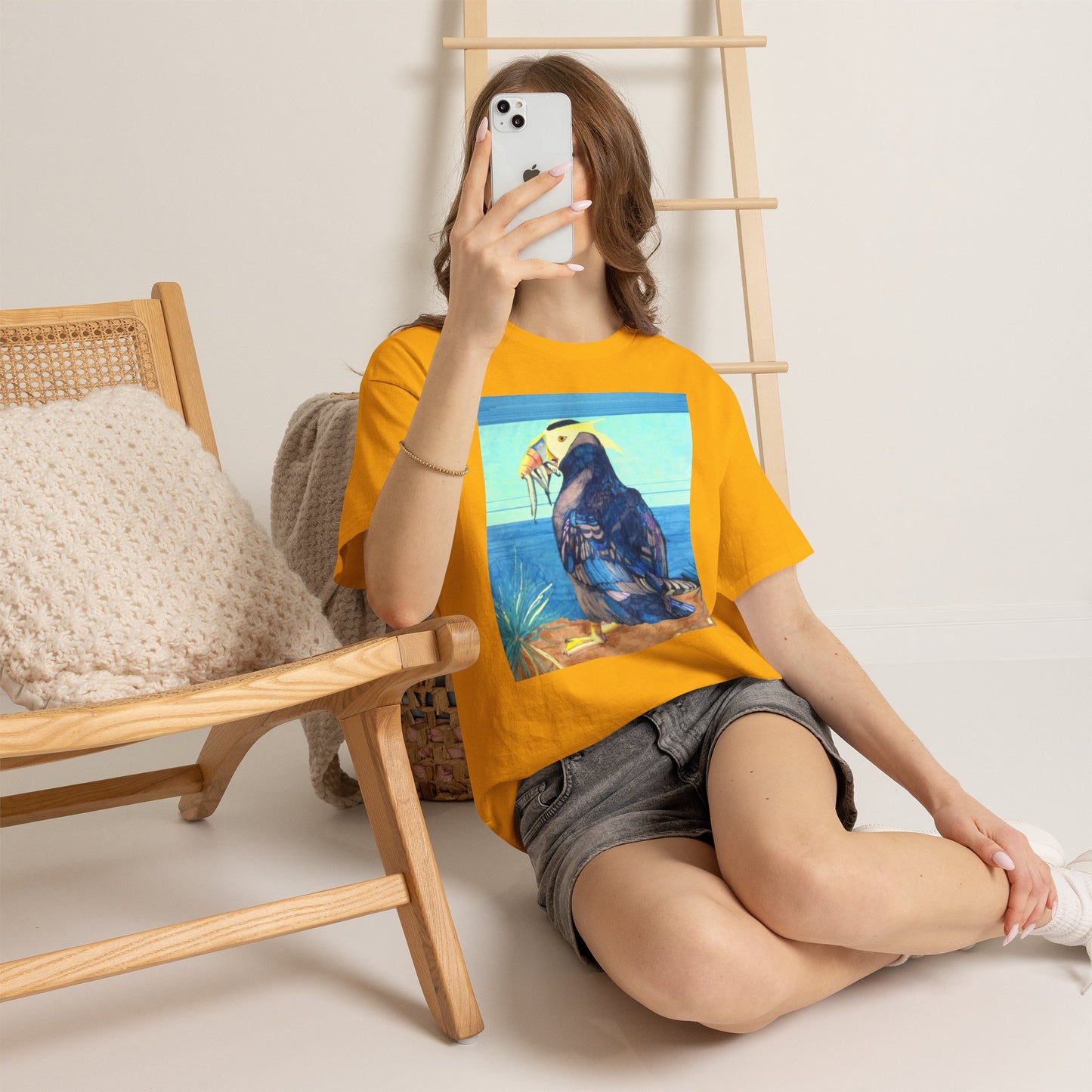 Puffin Beach Tee — Vintage Seaside Bird Graphic T-Shirt