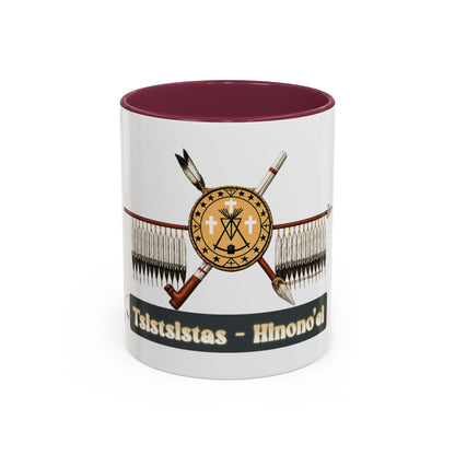 Cheyenne Arapaho Native Heritage Shield Coffee Mug – 'Tsistsistas / Hinono’ei' 11oz & 15oz