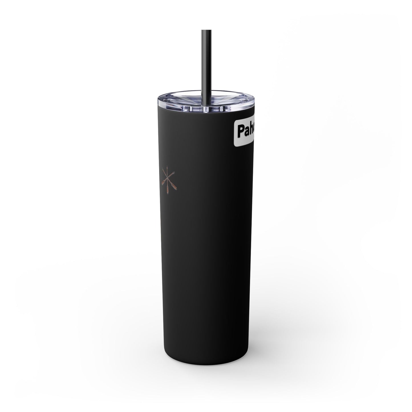 Iowa 20oz Skinny Tumbler with Native Dreamcatcher Design - 'Pahodje' Travel Straw Cup