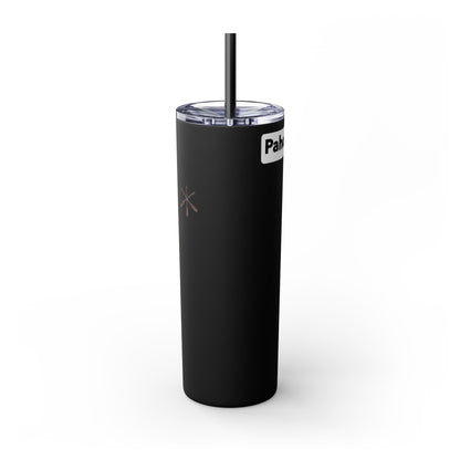 Iowa 20oz Skinny Tumbler with Native Dreamcatcher Design - 'Pahodje' Travel Straw Cup