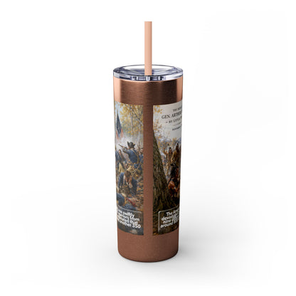 Miami Tribe Historical Skinny Tumbler 20oz — Native American Heritage Travel Cup