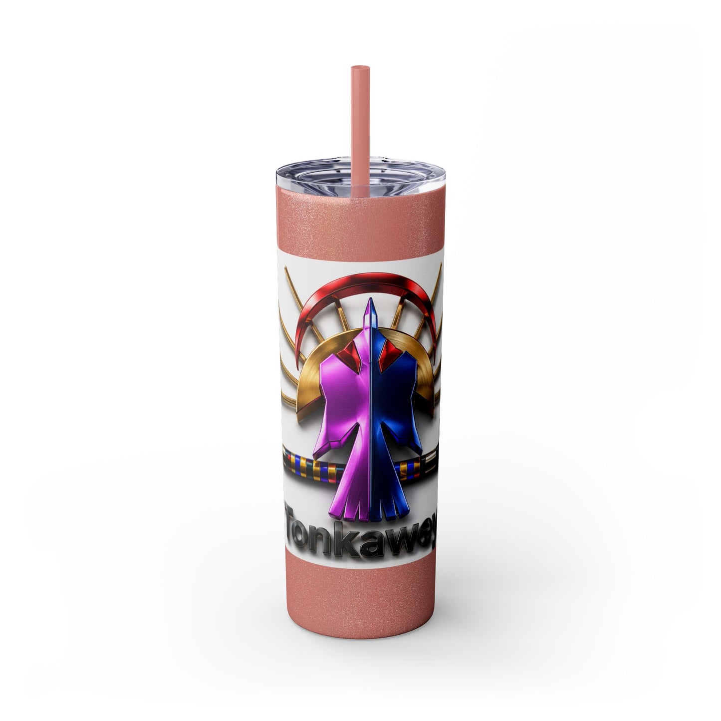 Tonkawa Skinny Tumbler with Straw, 20oz
