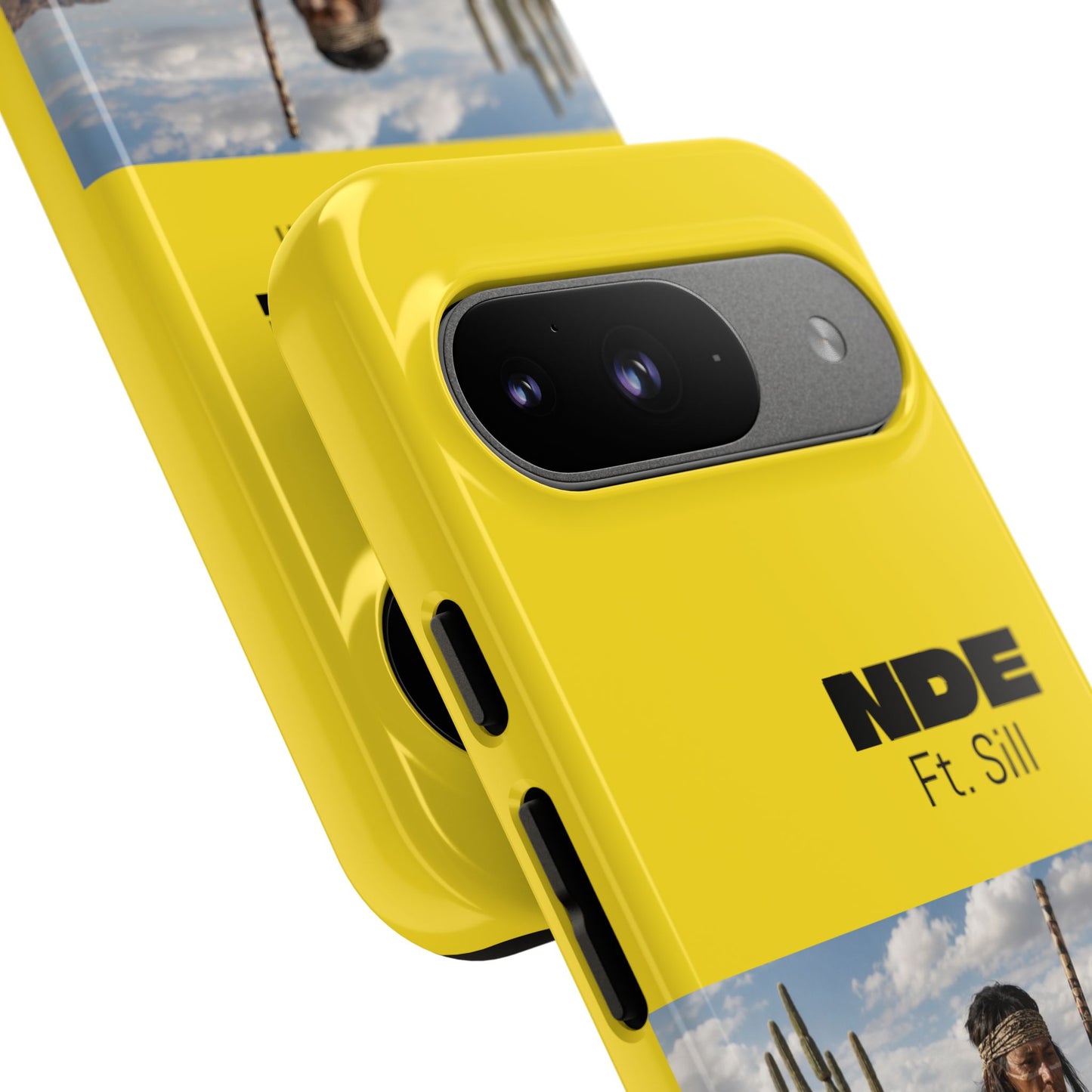 Ft. Sill Phone Case — Yellow ‘NDE Ft. Sill’ Desert Photo Protective Cover