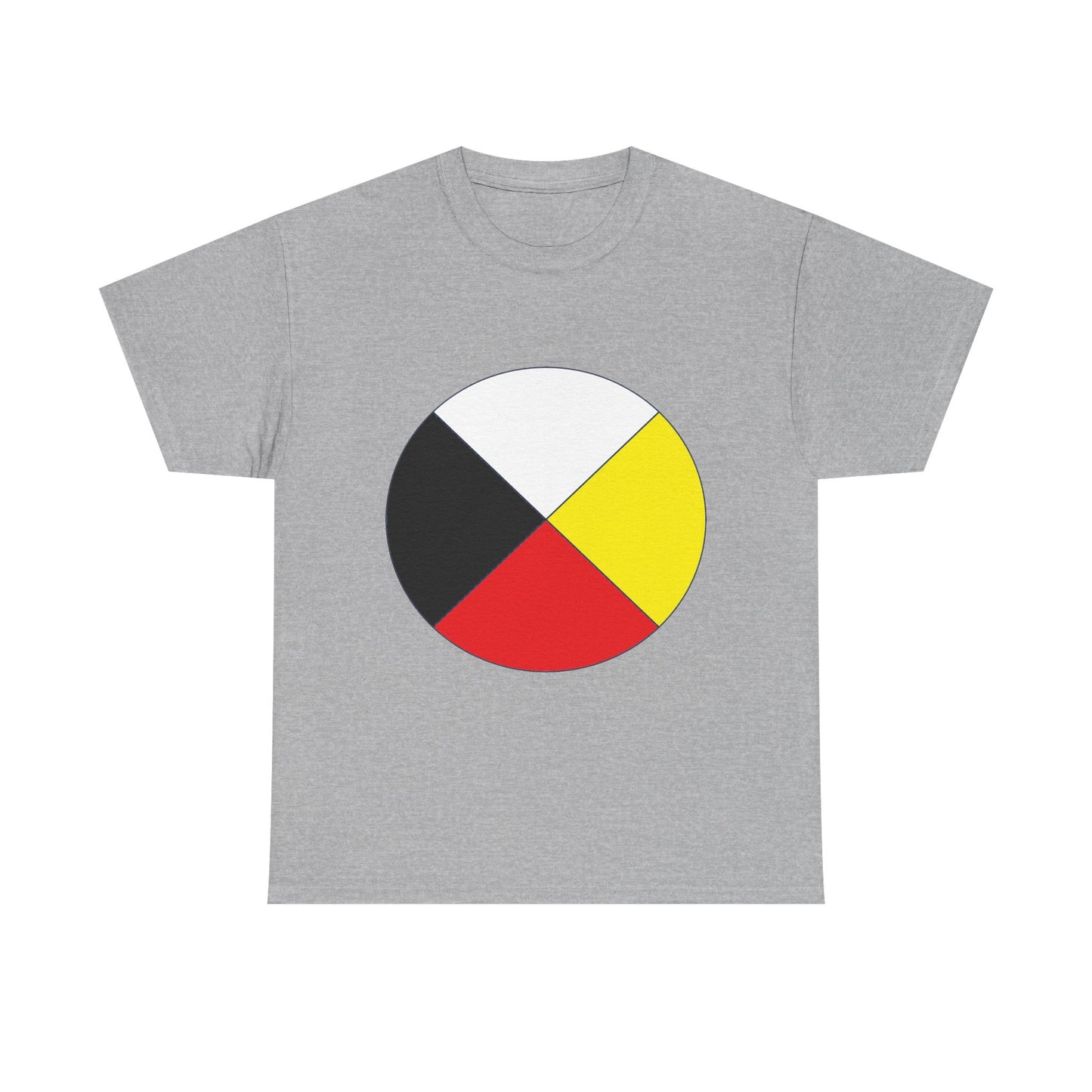 Native Medicine Wheel Tee — Four Directions Circle Design T-Shirt