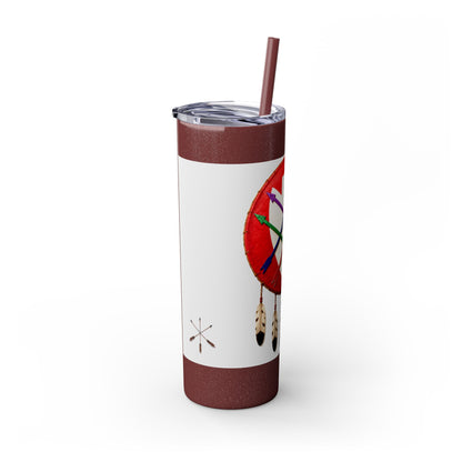 Peoria 20oz Skinny Tumbler with Dreamcatcher Shield Design