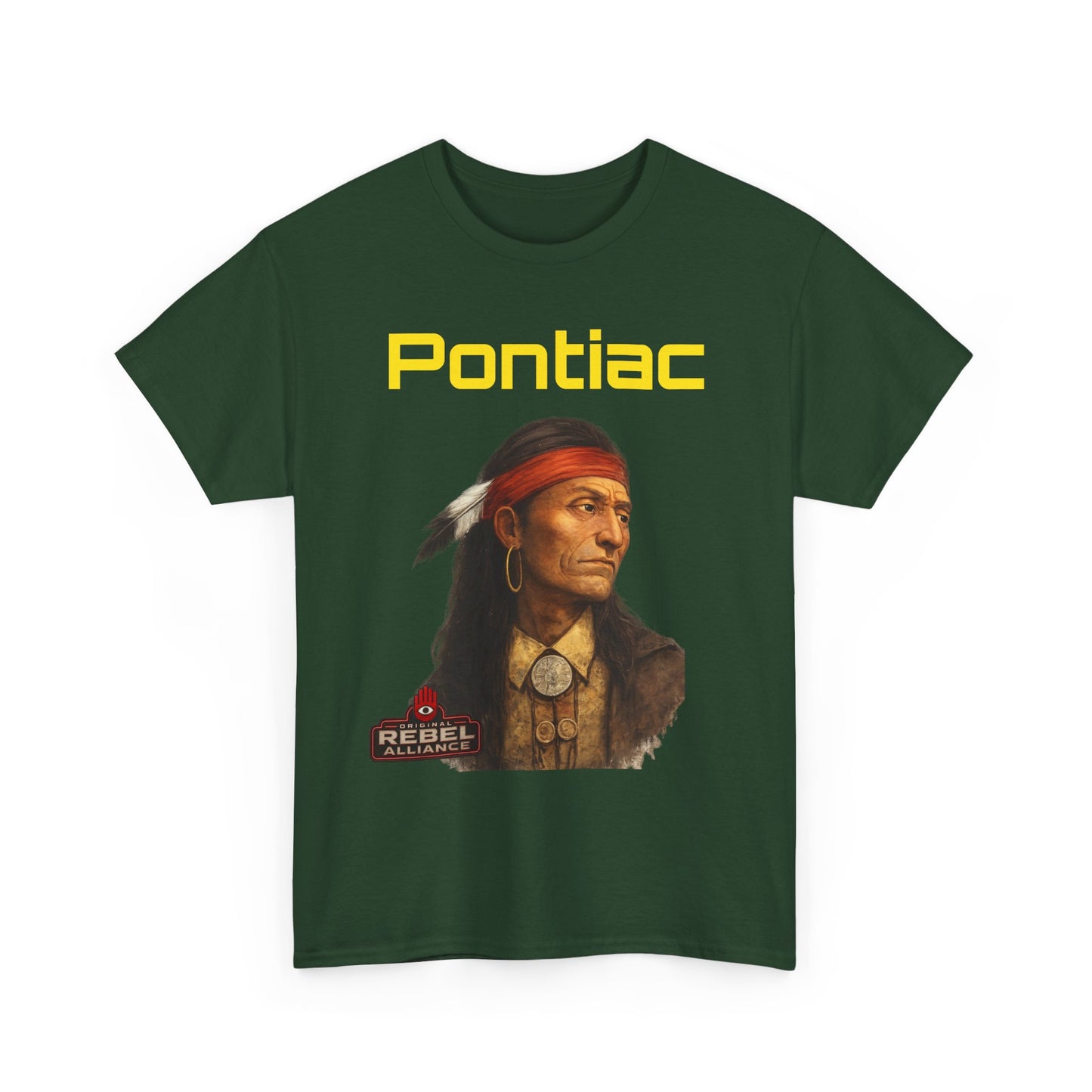 Pontiac Portrait T‑Shirt — Native Chief Graphic Tee