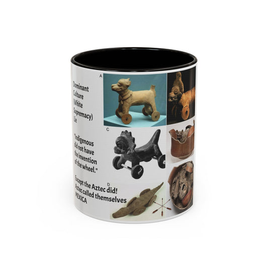 Aztec Artifact Photos Collage Coffee Mug (11oz/15oz)