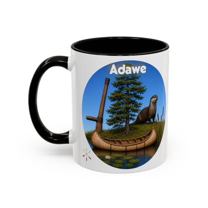 Ottawa Adawe Otter Canoe Mug — Nature Wildlife Coffee Cup (11oz & 15oz)