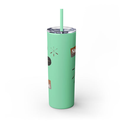 Shawnee Absentee Skinny Tumbler with Straw, 20oz