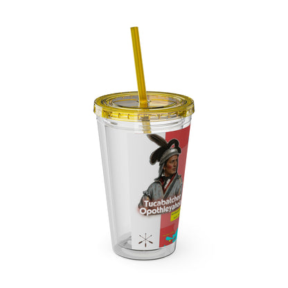 Opothleyahola Sunsplash Tumbler with Straw, 16oz