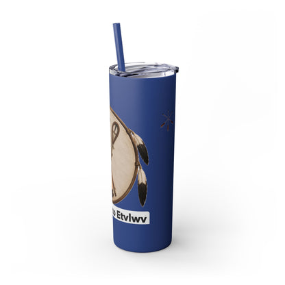 Thlopthlocco Skinny Tumbler with Straw, 20oz