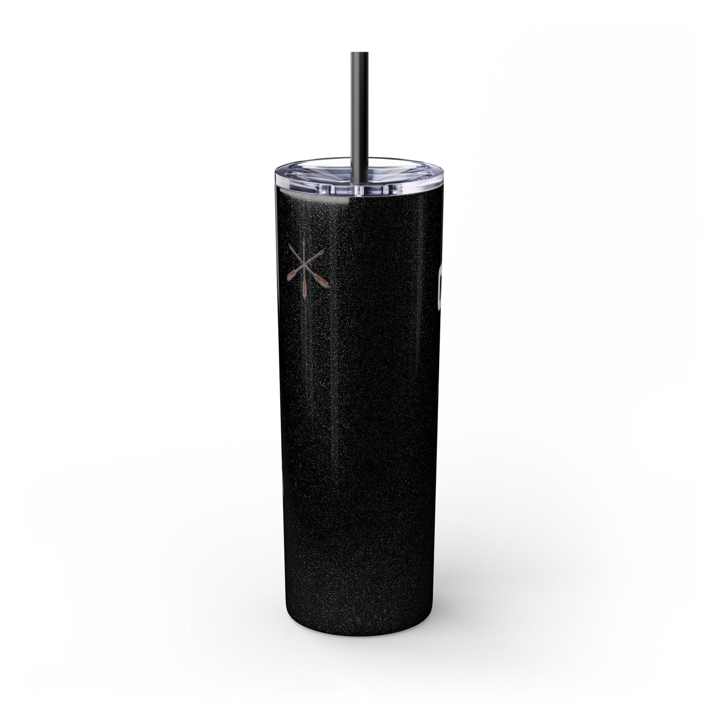 Comanche Numunah Warrior Horse 20oz Skinny Tumbler with Straw — Native American Inspired Travel Cup