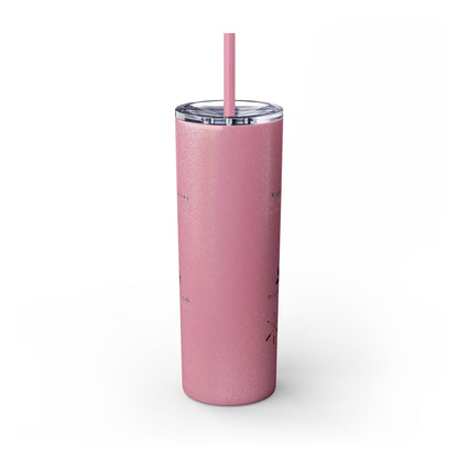 Cherokee 20oz Skinny Tumbler - Aniyunwiya Star Design with Straw