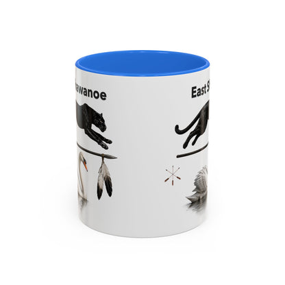 Shawnee East Shawanoe Mascot Panther & Swan Coffee Mug (11oz/15oz)
