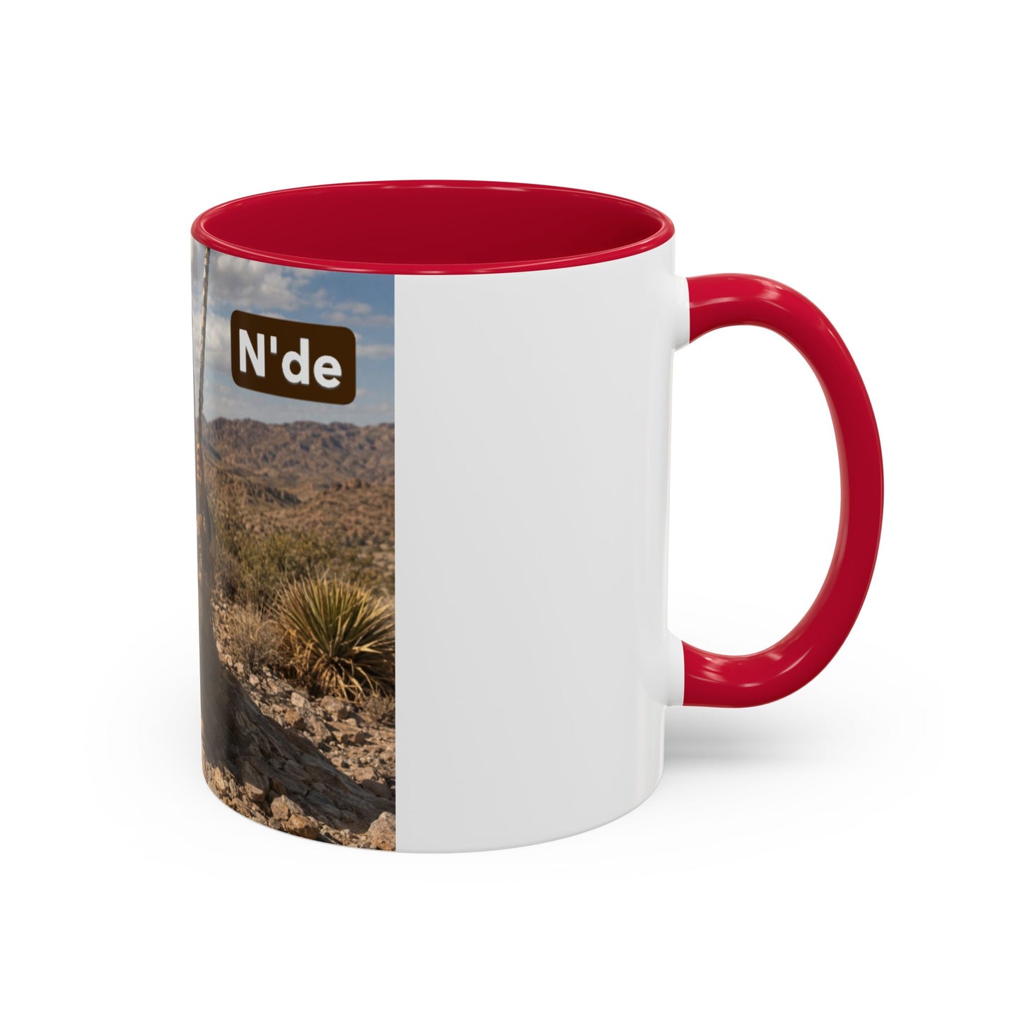 Ft. Sill Apache Desert Scene Coffee Mug — 'N'de' Southwest Landscape 11/15oz