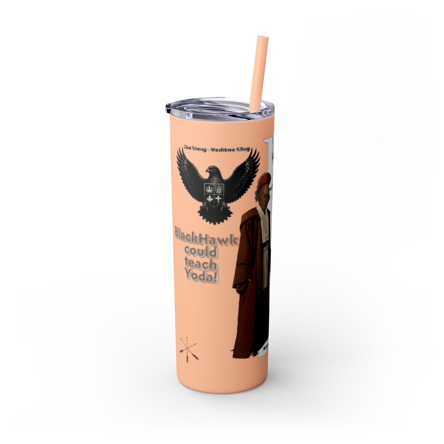 Blackhawk Skinny Tumbler 20oz – "BlackHawk could teach Yoda" Design