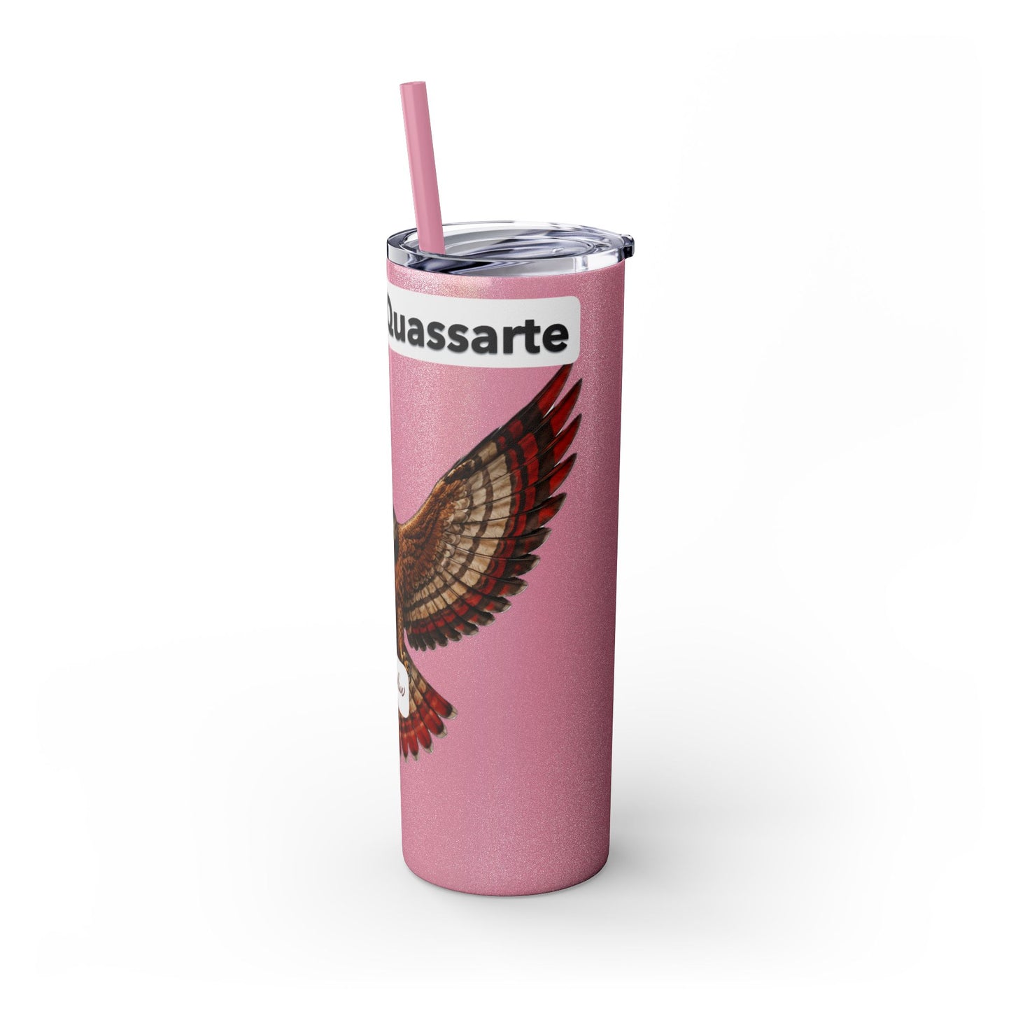 AQ Skinny Tumbler with Straw, 20oz