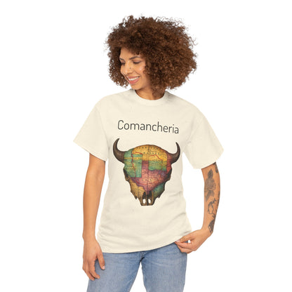 Comancheria Buffalo Skull T-Shirt — Western Map Graphic Tee