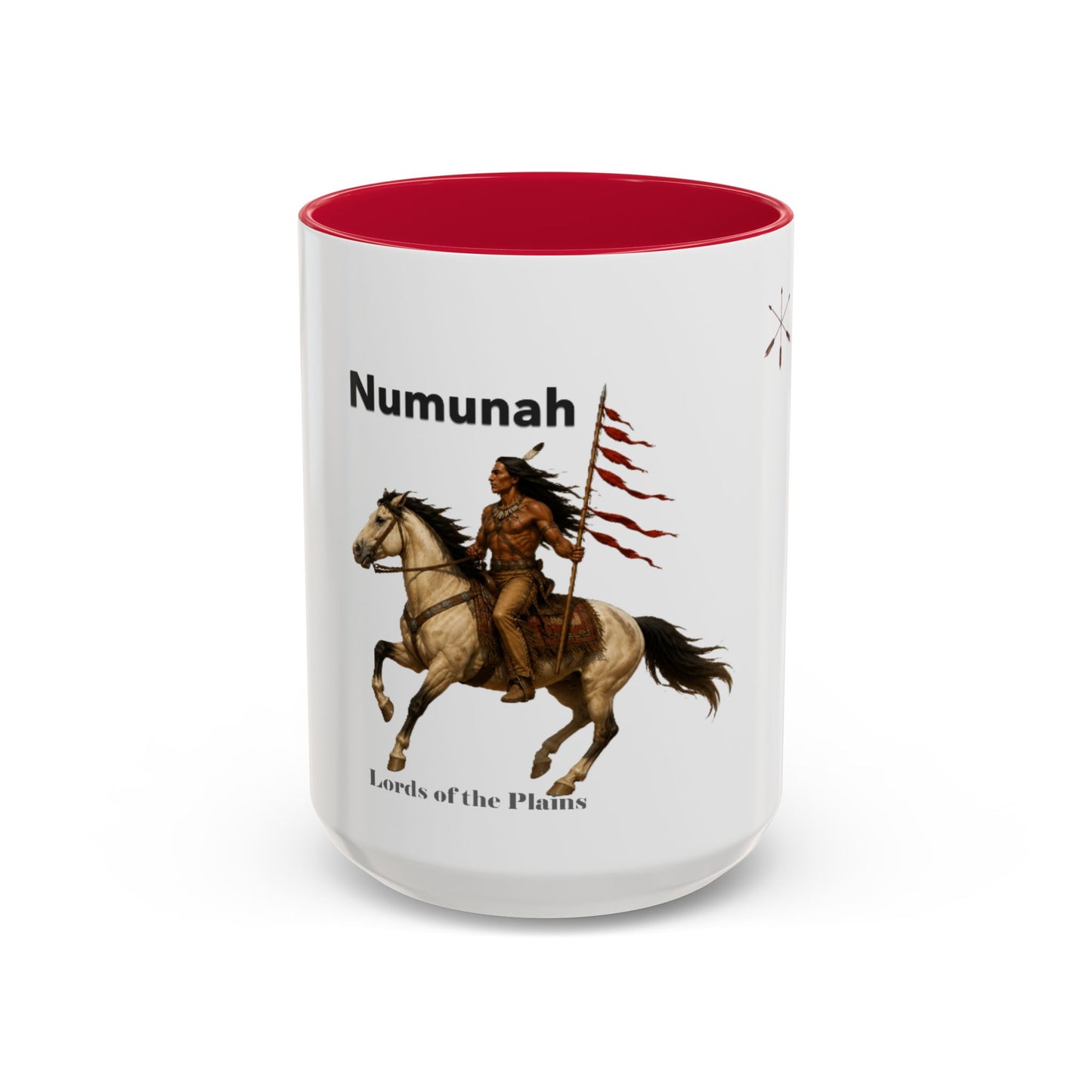 Comanche Numunah ‘Lords of the Plains’ Horseman Coffee Mug — Native Warrior Ceramic Mug (11oz/15oz)