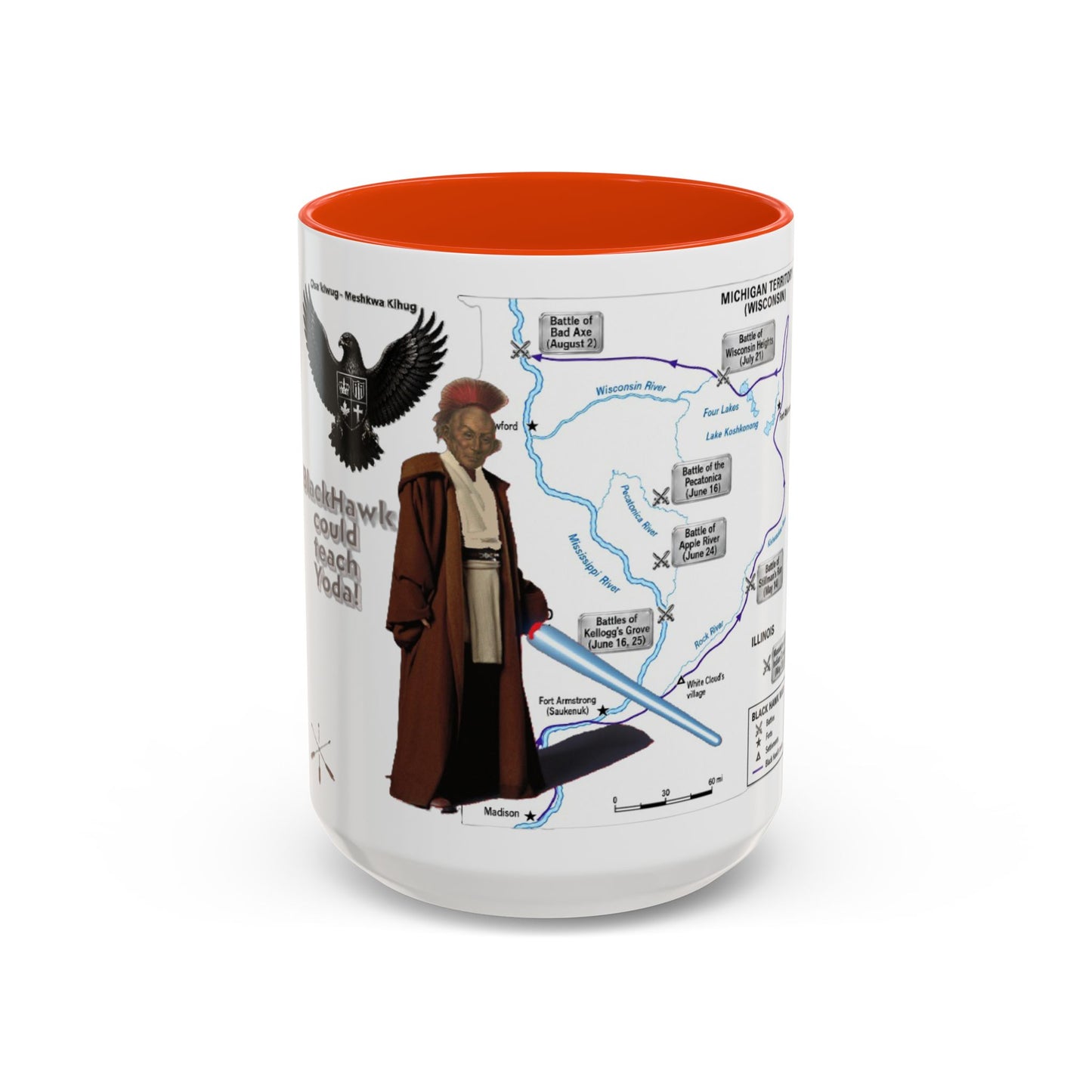 Blackhawk Map Mug — Obi-Wan Kenobi Illustrated Coffee Cup (11oz/15oz)