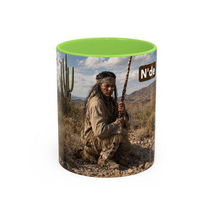 Ft. Sill Apache Desert Scene Coffee Mug — 'N'de' Southwest Landscape 11/15oz