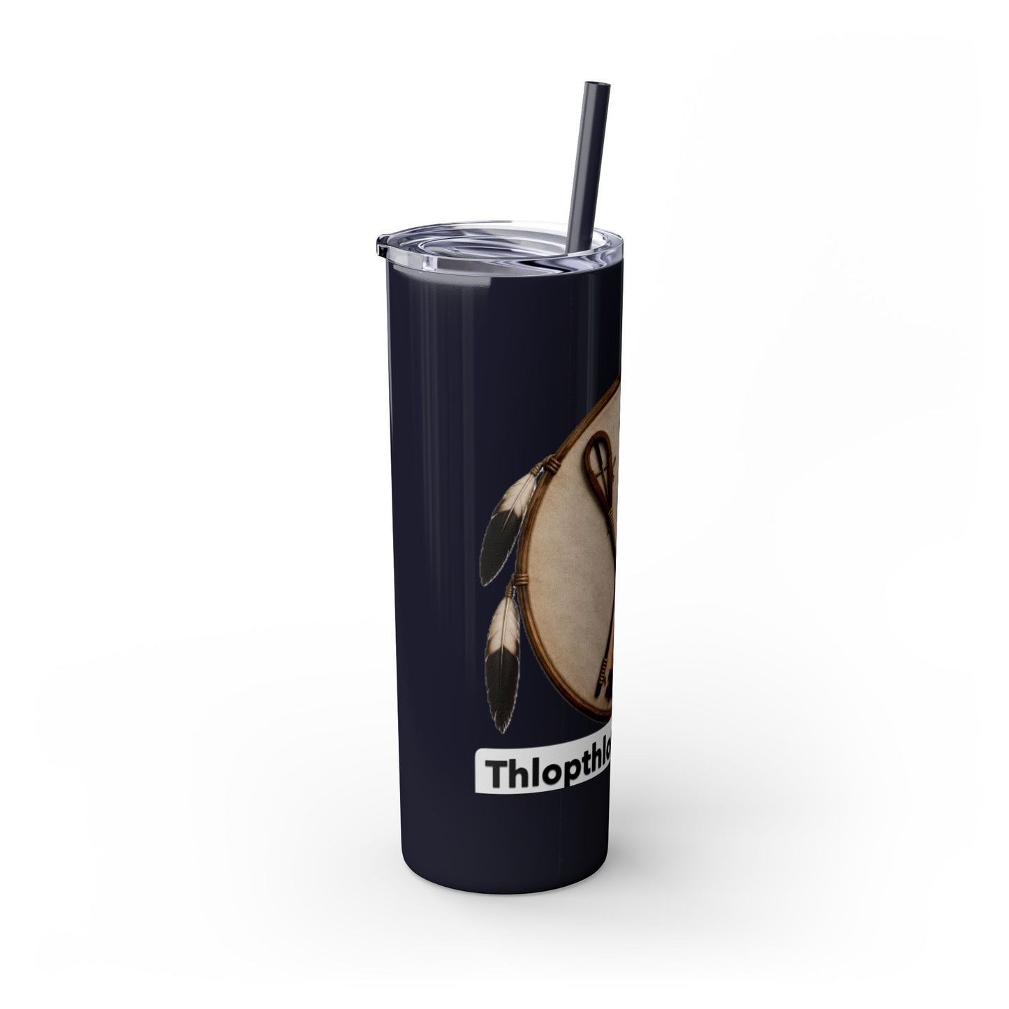 Thlopthlocco Skinny Tumbler with Straw, 20oz