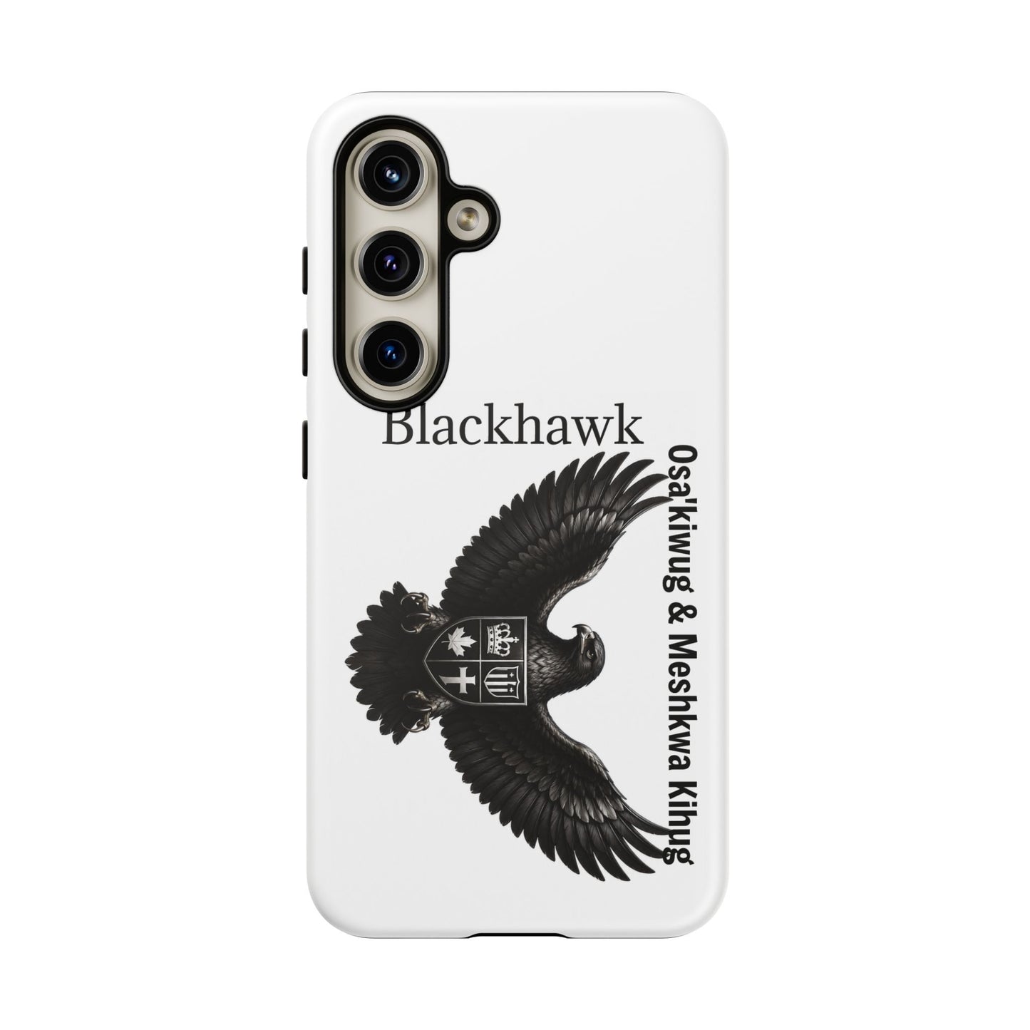Sac&Fox Phone Case — 'Blackhawk' Raven Crest Protective Tough Case