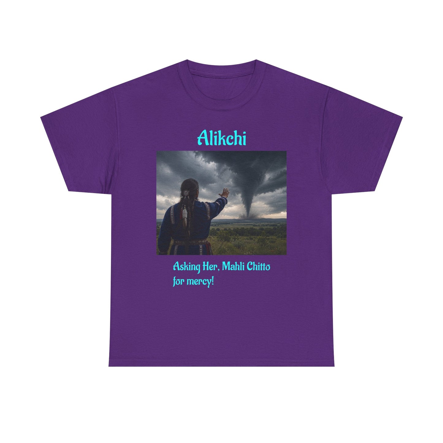 Alikchi Tornado Graphic Tee with "Asking Her: Mahli Chitto, for mercy!"