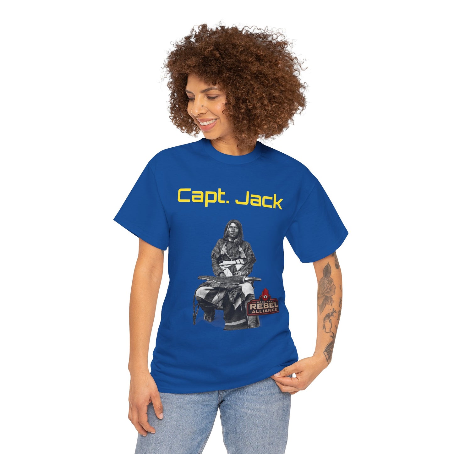 Capt. Jack Graphic Tee — Rebel Archer Vintage Arrow Back Print