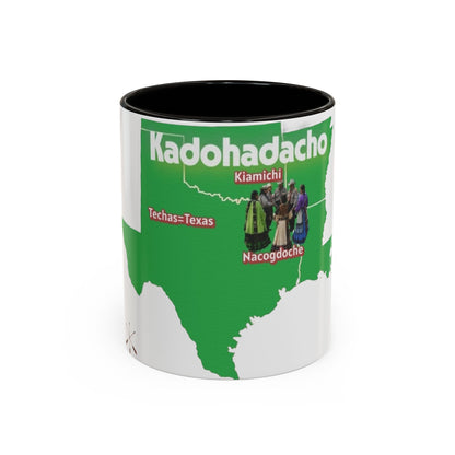 Caddo Kadohadacho Tribal Map Mug — Texas & Nacogdoches Native Pride Coffee Cup (11oz/15oz)