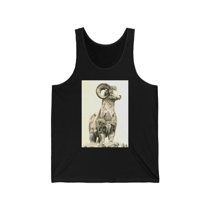 Ram Skull & Arrow Tank Top — Rustic Boho Graphic Tank