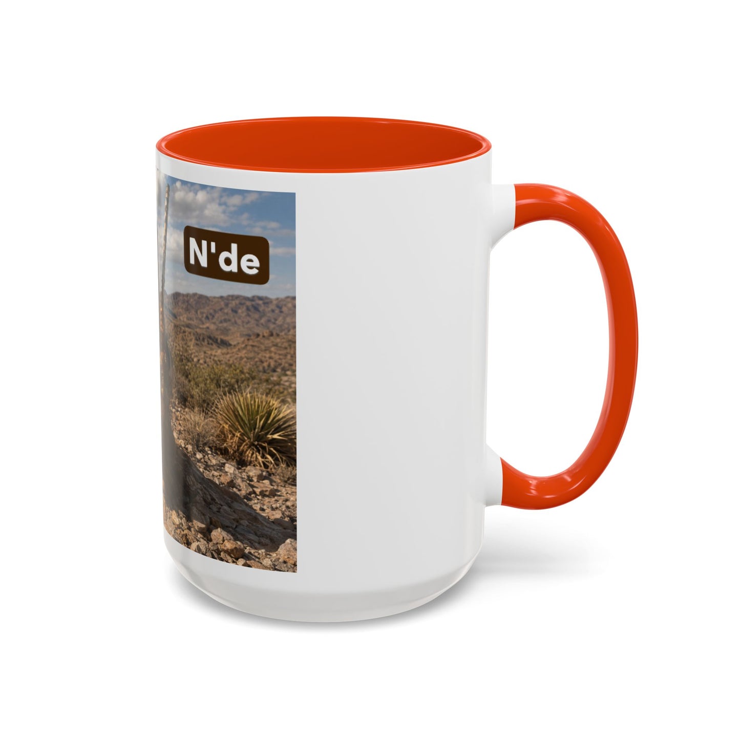 Ft. Sill Apache Desert Scene Coffee Mug — 'N'de' Southwest Landscape 11/15oz