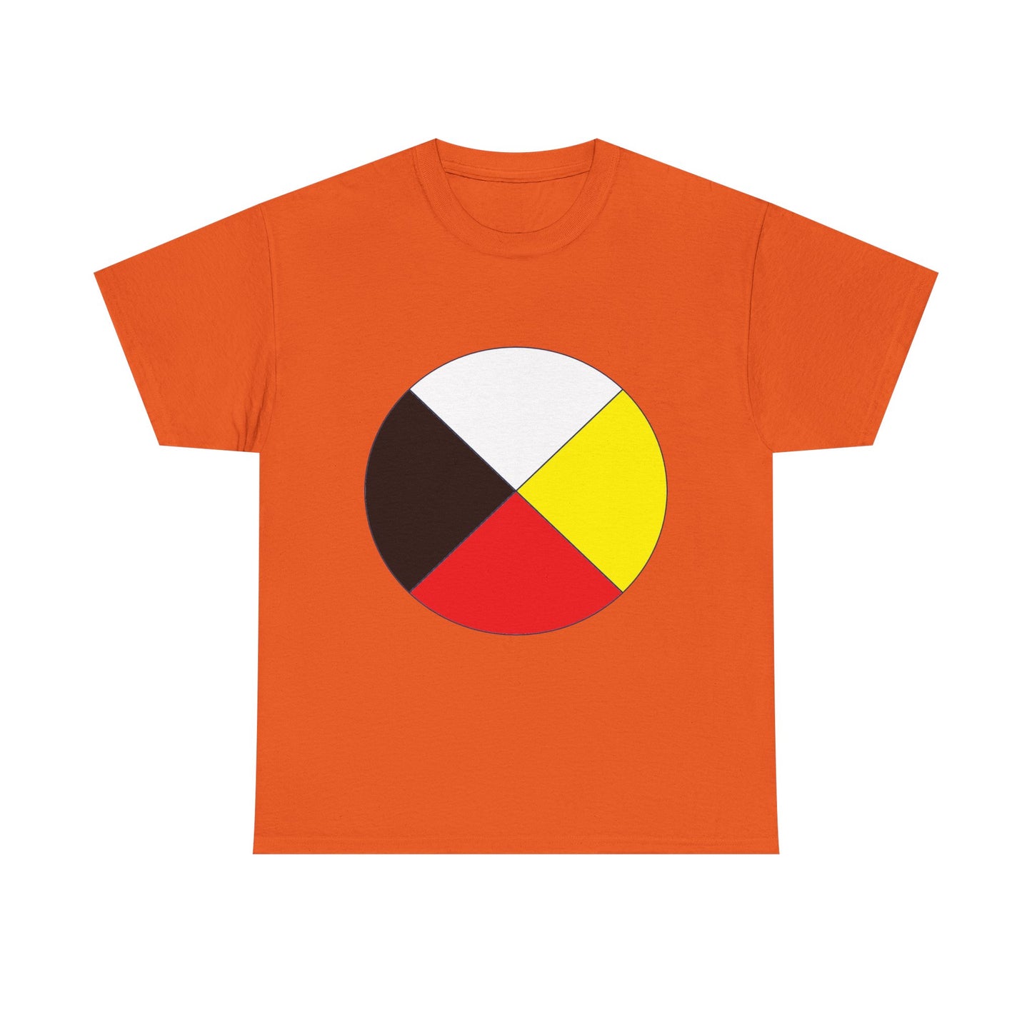 Native Medicine Wheel Tee — Four Directions Circle Design T-Shirt