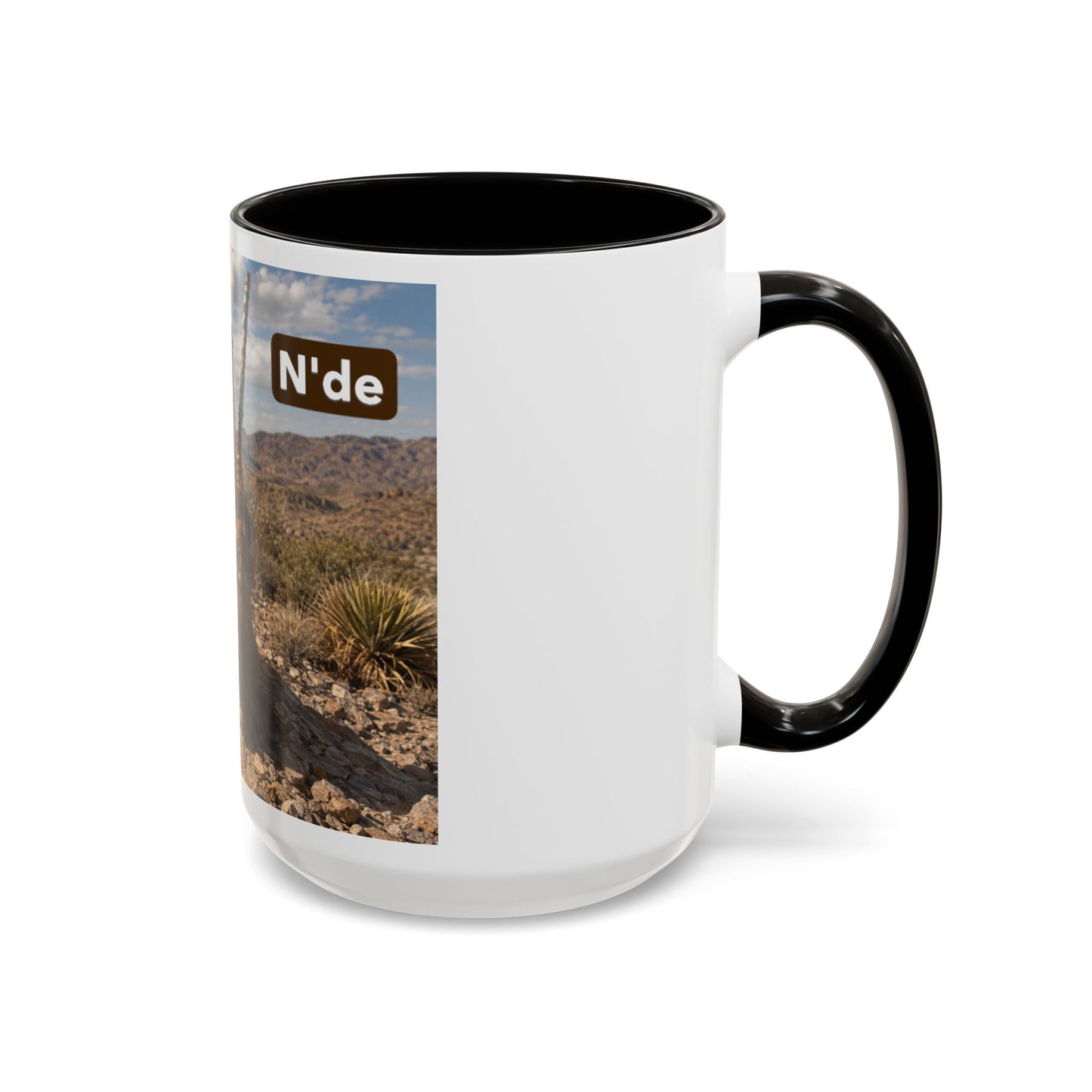 Ft. Sill Apache Desert Scene Coffee Mug — 'N'de' Southwest Landscape 11/15oz