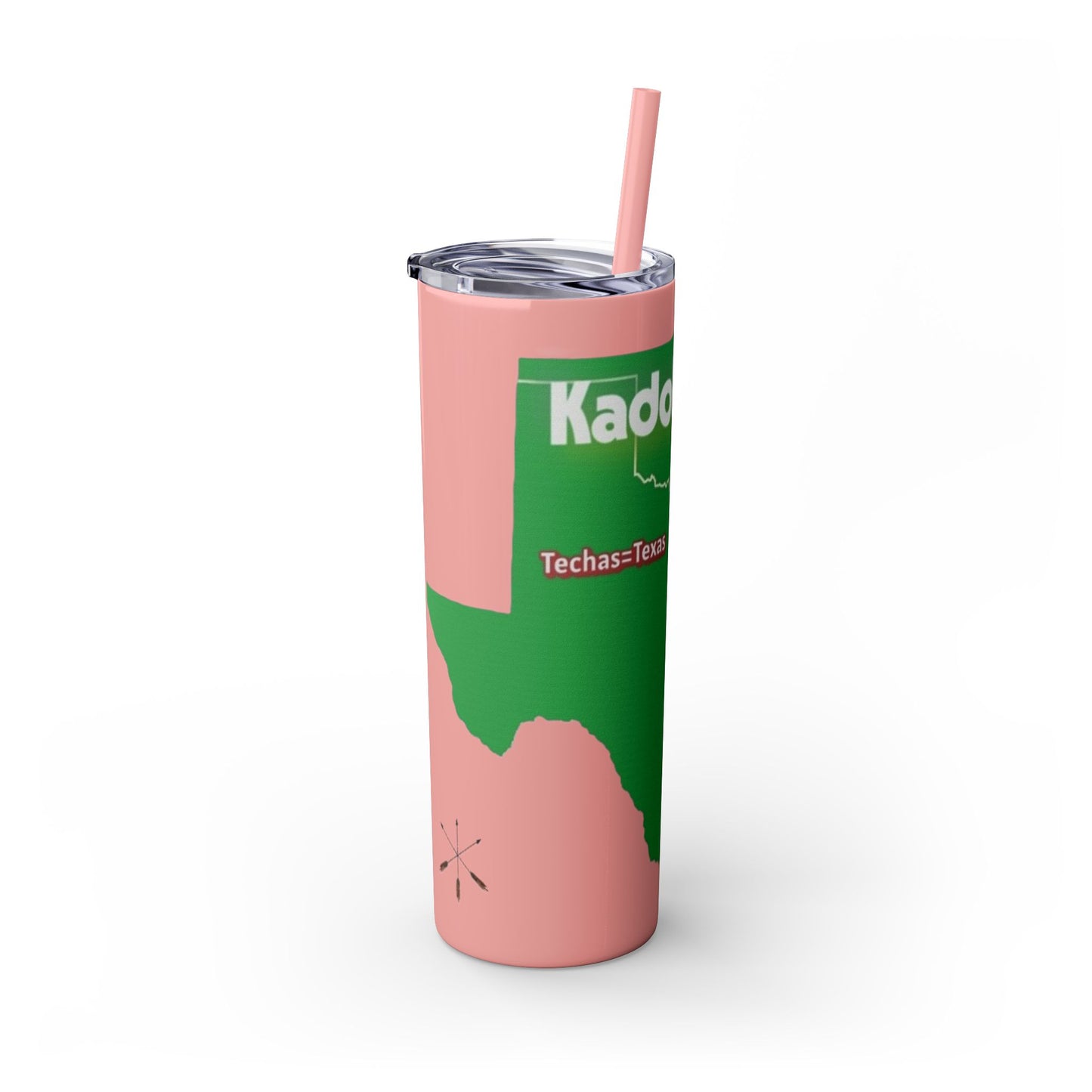 Caddo Kadohadoha Texas Map 20oz Skinny Tumbler with Straw