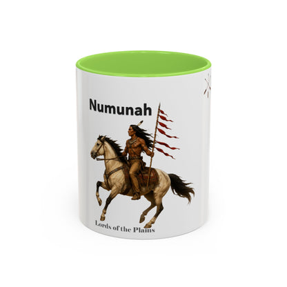 Comanche Numunah ‘Lords of the Plains’ Horseman Coffee Mug — Native Warrior Ceramic Mug (11oz/15oz)