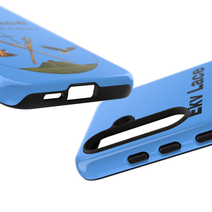 Kialegee Protective Phone Case — Custom 'Ekv Lace' Cross & Campfire Design