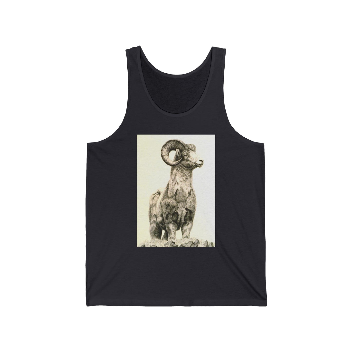Ram Skull & Arrow Tank Top — Rustic Boho Graphic Tank